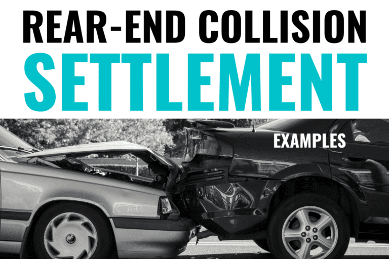 Rear End Collision Settlement Examples