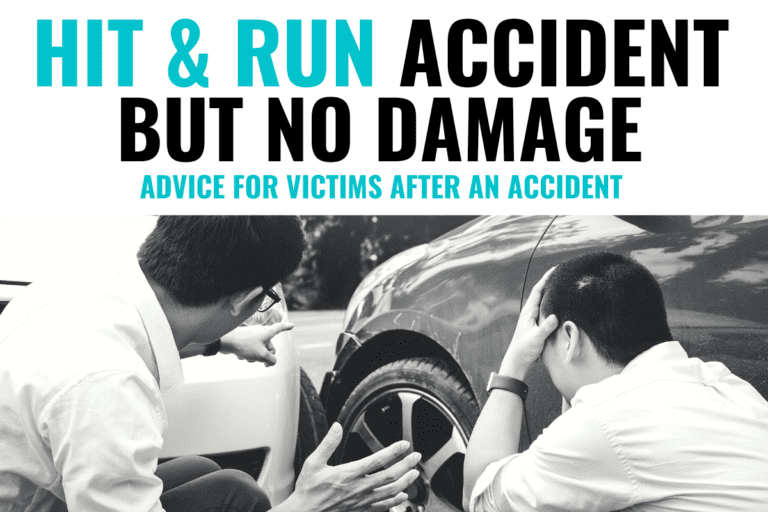 Hit and Run But No Damage? Advice for Victims After an Accident