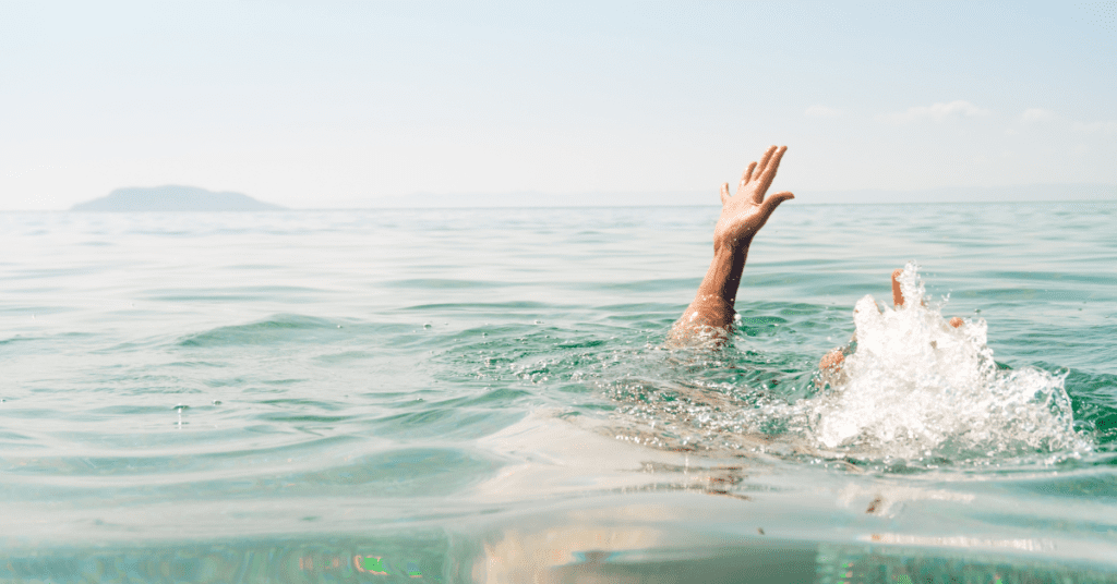person drowning