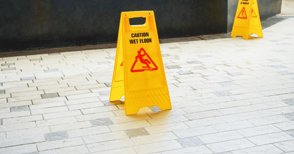 wet floor sign